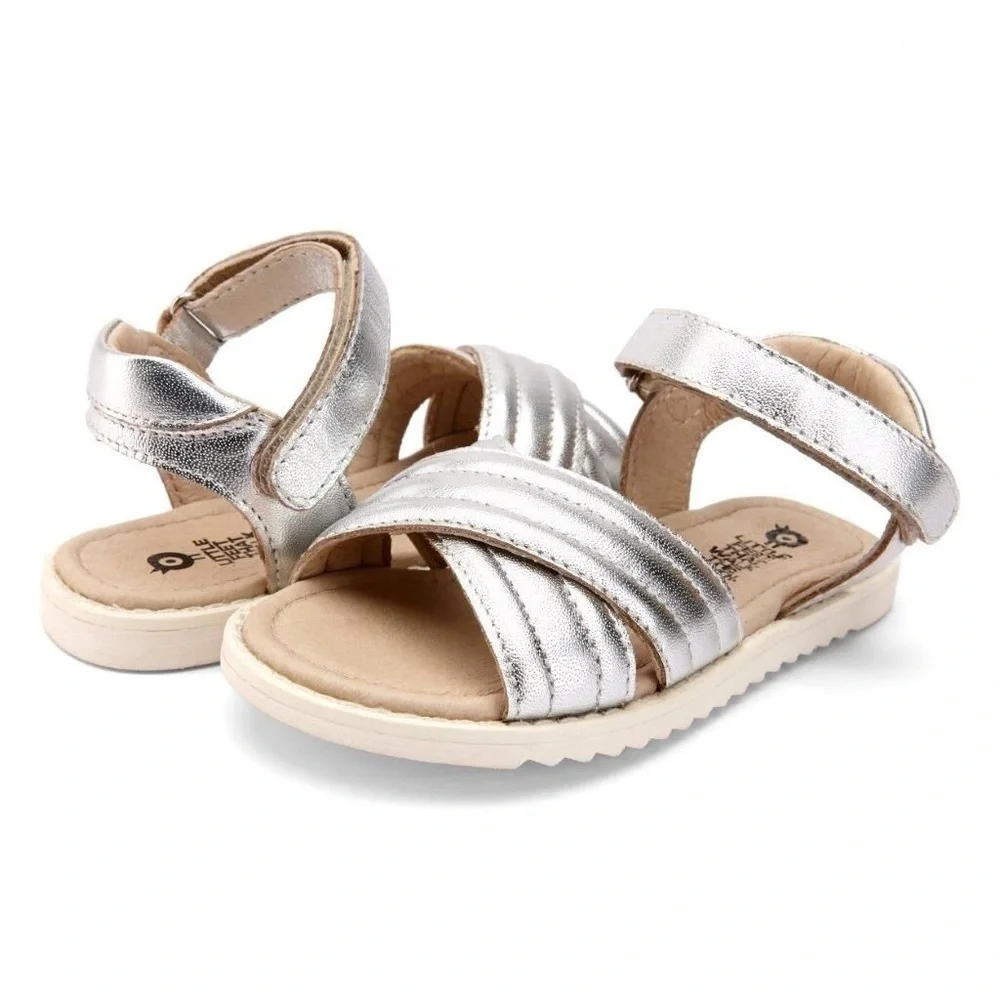 Old Soles Girls Silver Sandals BNIB